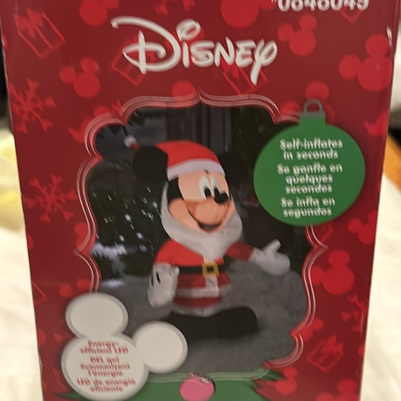 Disney Mickey Mouse Airblown Inflatable 3.5” Tall In Box - Picture 2 of 3
